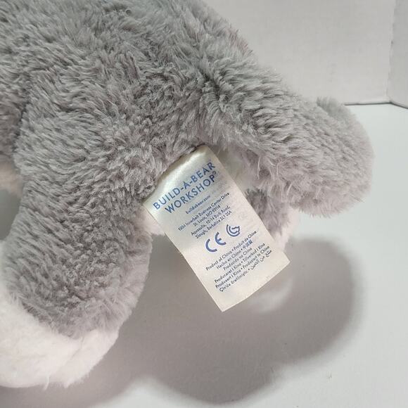 Build A Bear Promise Pets Gray White Kitty Cat Plush Red Collar Green Eyes - Picture 5 of 8